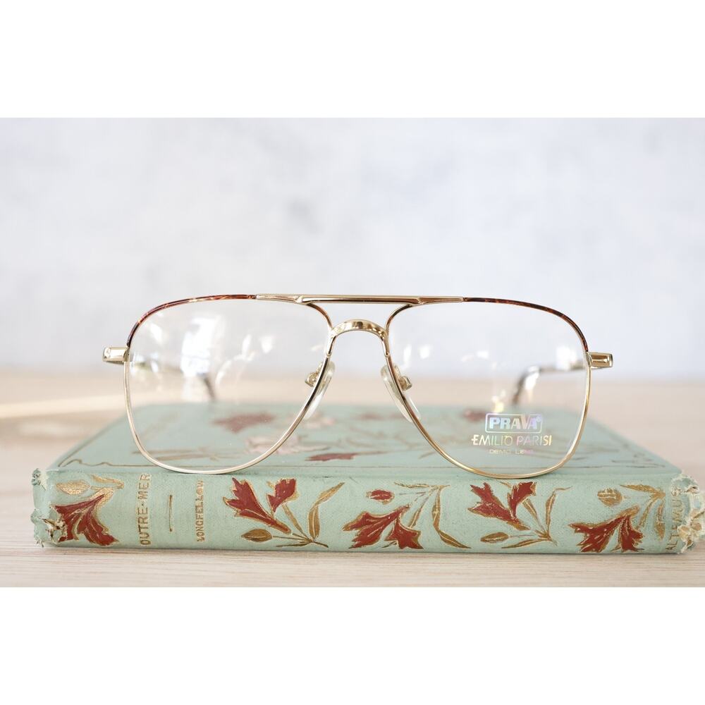 Vintage 1990s Eyeglasses NOS Aviator prave made In Korea Multicolor smaller size